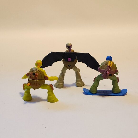 Teenage Mutant Ninja Turtles TMNT McDonalds Happy Meal Toy Spinning Top Lot Of 3 - Picture 2 of 2